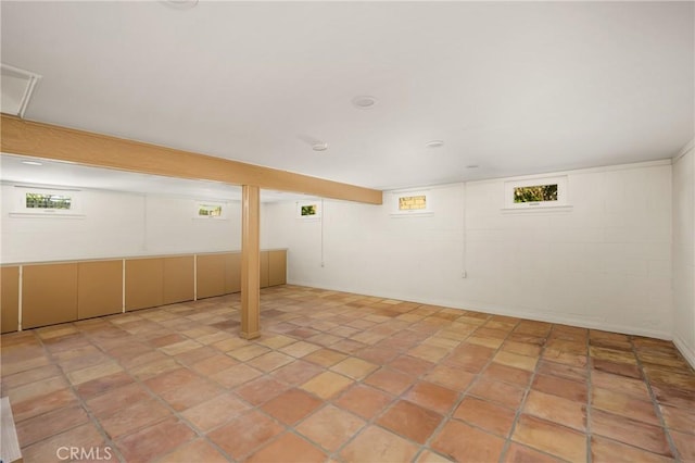 17542 Rainier Dr, North Tustin, CA 92705 - below grade area with concrete block wall