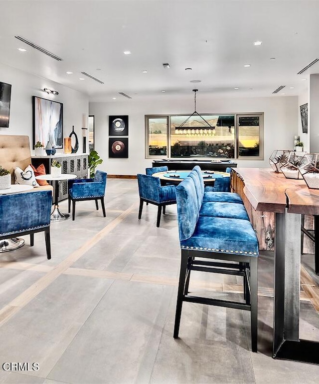 1622 Trailview Dr, Beaumont, CA 92223 - dining area featuring concrete floors and recessed lighting