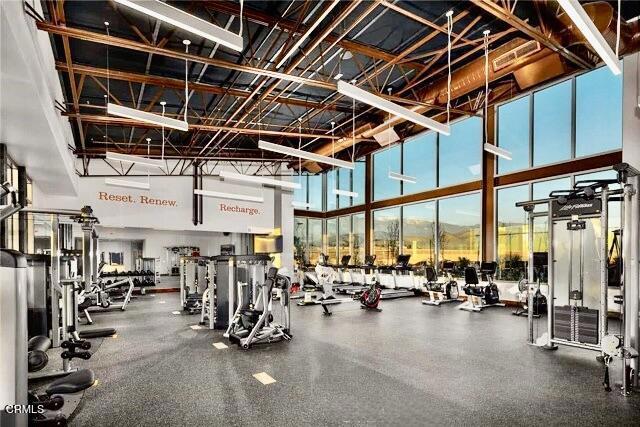 1622 Trailview Dr, Beaumont, CA 92223 - gym with a towering ceiling