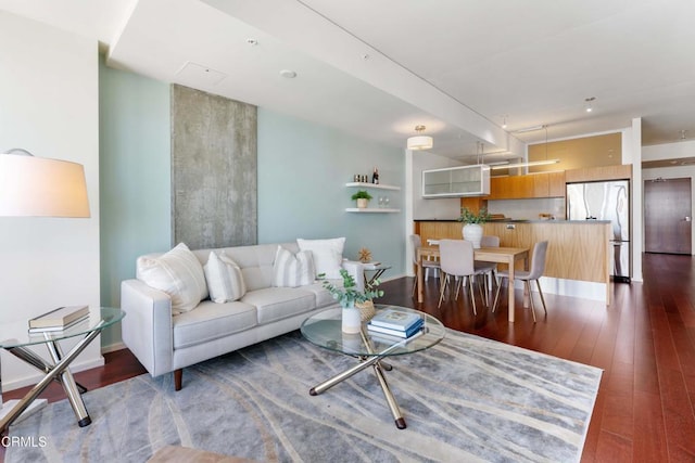 1155 S Grand Ave Unit 1510, Los Angeles, CA 90015 - living area with hardwood / wood-style floors