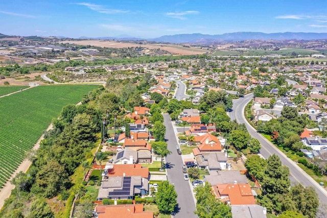 5452 Gooseberry Way, Oceanside, CA 92057 - aerial view of residential area featuring mountains
