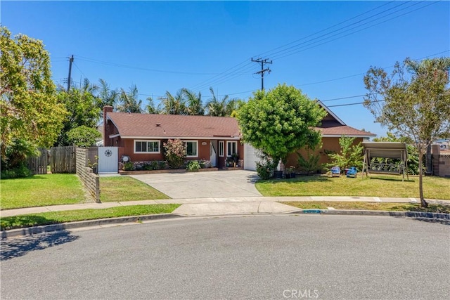 6002 Calvin Cir, Huntington Beach, CA 92647 - ranch-style house with concrete driveway, a garage, and stucco siding