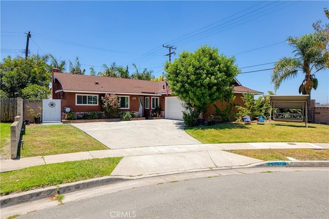 6002 Calvin Cir, Huntington Beach, CA 92647 - ranch-style home featuring concrete driveway, stucco siding, and an attached garage