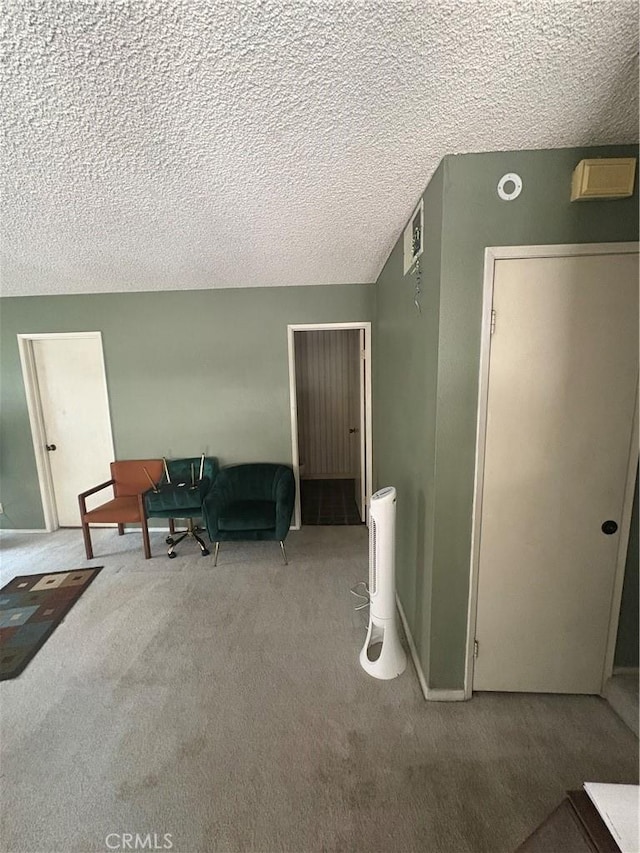 197 Limestone Rd, Claremont, CA 91711 - living area featuring carpet floors and a textured ceiling