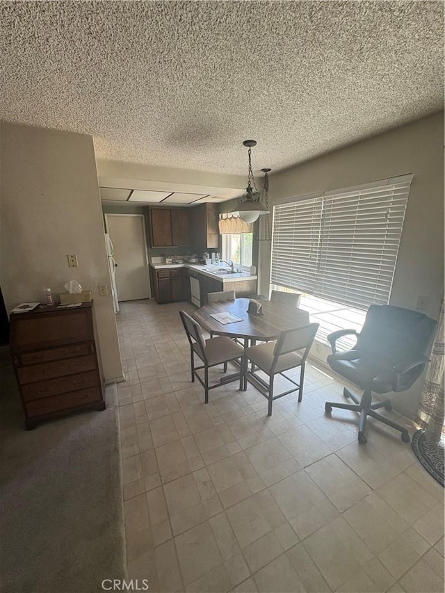 197 Limestone Rd, Claremont, CA 91711 - dining space featuring a textured ceiling
