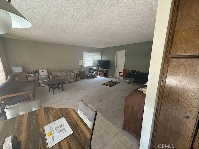 197 Limestone Rd, Claremont, CA 91711 - living room featuring a textured ceiling and carpet floors