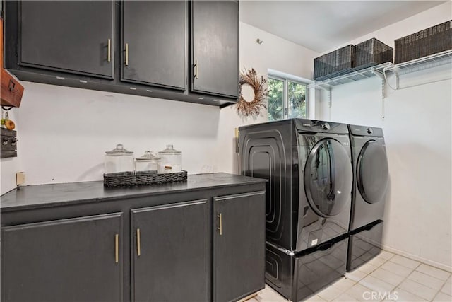 8042 Masefield Ct, West Hills, CA 91304 - laundry area with cabinet space, independent washer and dryer, and light tile patterned floors
