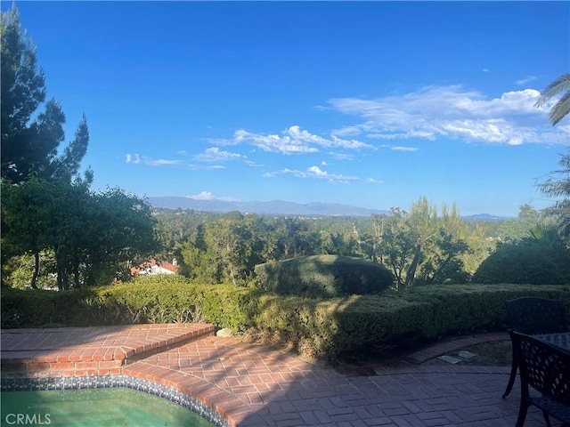 8042 Masefield Ct, West Hills, CA 91304 - view of pool featuring a mountain view and a patio area