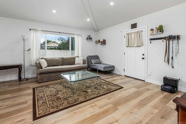 1254 13th St, Imperial Beach, CA 91932 - living area featuring wood finished floors and recessed lighting