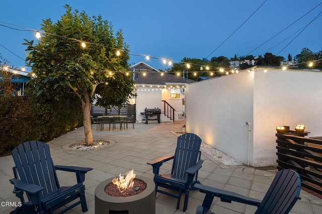 4207 Berenice Ave, Los Angeles, CA 90031 - view of patio / terrace featuring a fire pit