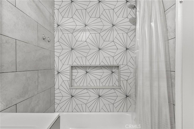 4859 Coldwater Canyon Ave Unit 4, Sherman Oaks, CA 91423 - bathroom view of shower / bathtub combination with curtain