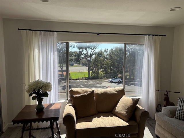 6812 Hyde Park Dr Unit C, San Diego, CA 92119 - living area with wood finished floors