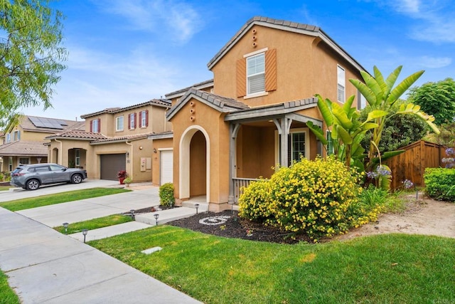 1789 Perrin Pl, Chula Vista, CA 91913 - view of front of house with stucco siding, driveway, a tiled roof, and a garage