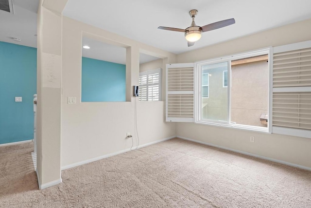 1789 Perrin Pl, Chula Vista, CA 91913 - carpeted empty room with baseboards and a ceiling fan