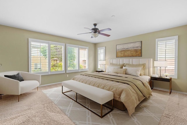 1789 Perrin Pl, Chula Vista, CA 91913 - bedroom featuring multiple windows, light colored carpet, and a ceiling fan