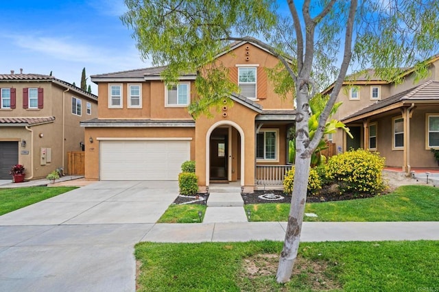 1789 Perrin Pl, Chula Vista, CA 91913 - view of front of property with an attached garage, stucco siding, and driveway