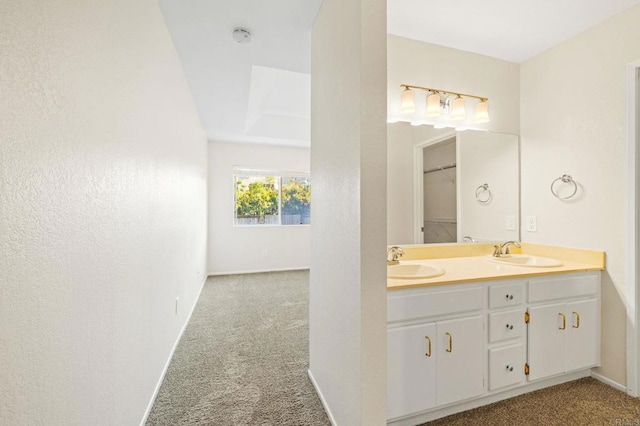 5149 Maplewood Cir, Oceanside, CA 92056 - bathroom featuring double vanity and baseboards