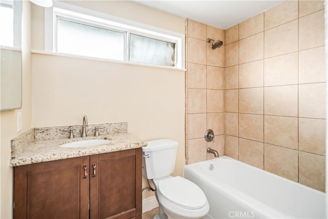 2017 W Newgrove St, Lancaster, CA 93536 - full bath with vanity, healthy amount of natural light, and shower / bath combination