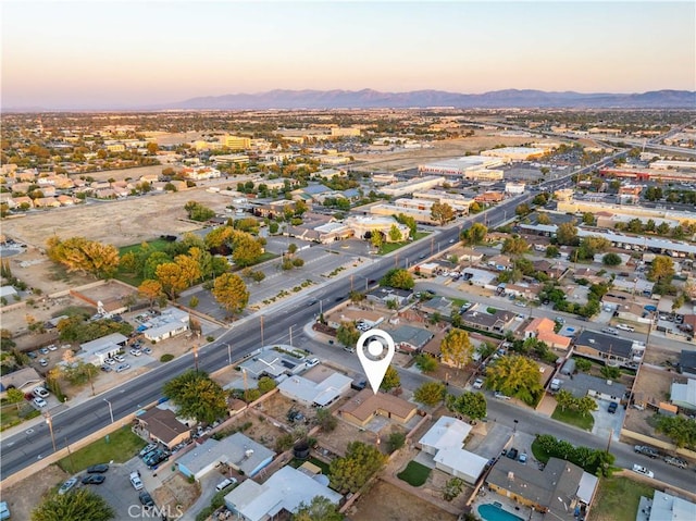 2017 W Newgrove St, Lancaster, CA 93536 - aerial view of property's location with a mountain backdrop