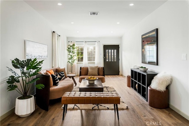 1030 Echo Park Ave, Los Angeles, CA 90026 - living room featuring wood finished floors and recessed lighting