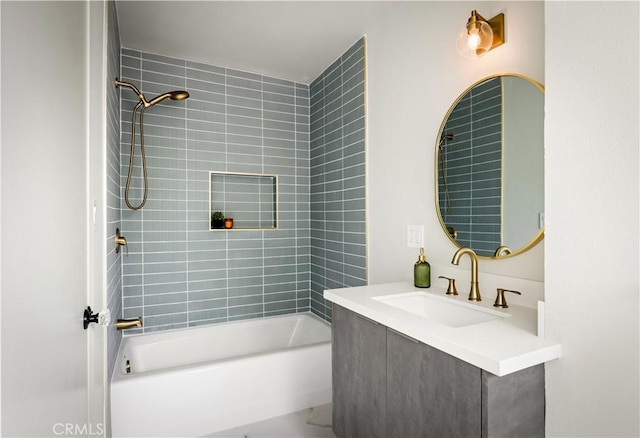 1030 Echo Park Ave, Los Angeles, CA 90026 - bathroom with vanity and tub / shower combination