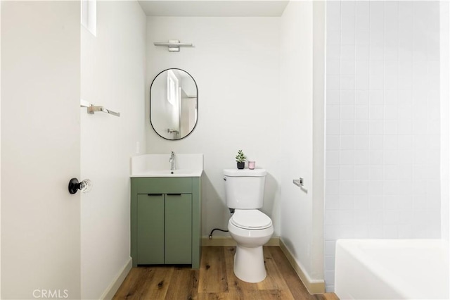 1030 Echo Park Ave, Los Angeles, CA 90026 - full bath with wood finished floors and vanity