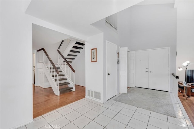 1358 Oakhurst Ct, Camarillo, CA 93010 - foyer featuring stairs and tile patterned floors