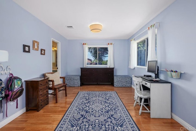 4886 Twain Ave, San Diego, CA 92120 - office featuring light wood-type flooring and baseboards