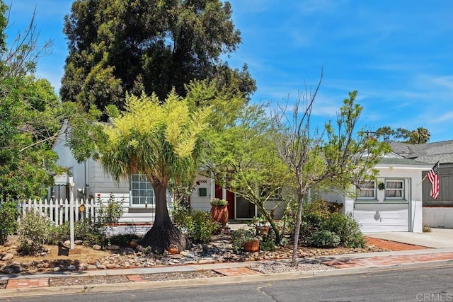4886 Twain Ave, San Diego, CA 92120 - view of property hidden behind natural elements featuring concrete driveway