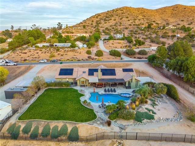 32175 Cedarcroft Rd, Acton, CA 93510 - view of subject property featuring a mountainous background and a pool area