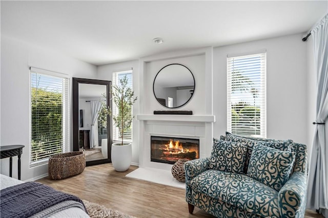 32175 Cedarcroft Rd, Acton, CA 93510 - bedroom featuring wood finished floors, a fireplace, and multiple windows