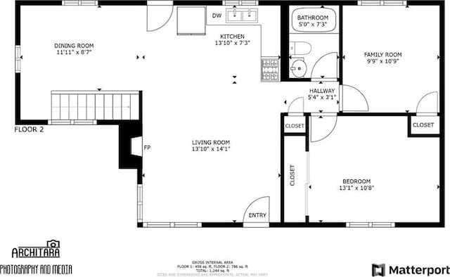 37667 Live Oak St, Angelus Oaks, CA 92305 - view of property floor plan