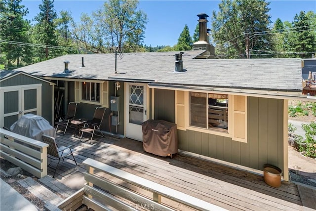 37667 Live Oak St, Angelus Oaks, CA 92305 - deck featuring grilling area