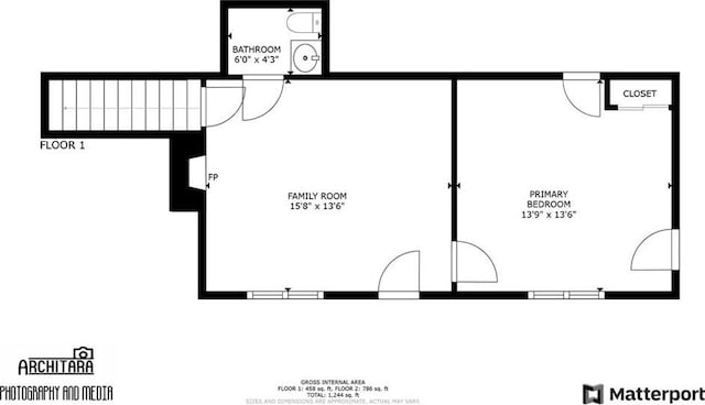37667 Live Oak St, Angelus Oaks, CA 92305 - view of property floor plan