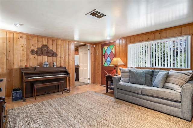 37667 Live Oak St, Angelus Oaks, CA 92305 - living room featuring wooden walls and wood finished floors
