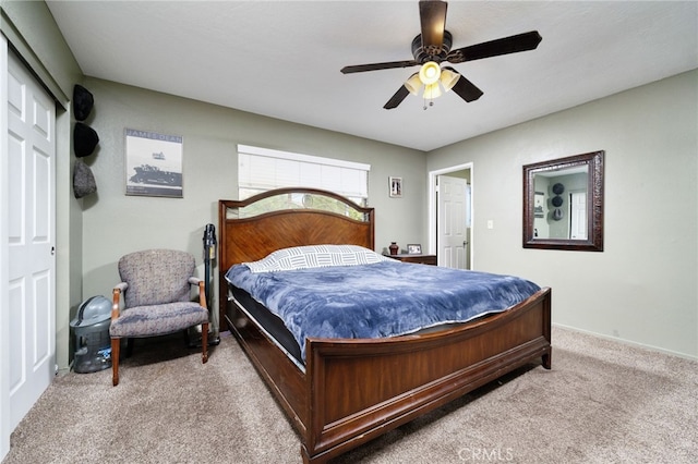 10147 Primrose Ave, Hesperia, CA 92345 - bedroom featuring carpet floors and ceiling fan
