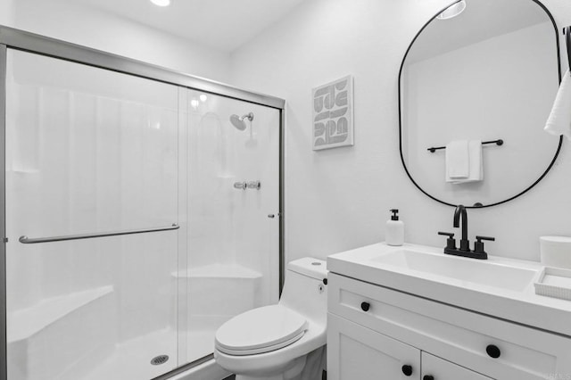 6876 Bear River Row Unit 3, San Diego, CA 92139 - bathroom featuring vanity and a stall shower
