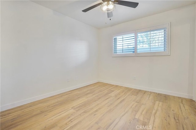 8283 Cornwall Ave, Rancho Cucamonga, CA 91739 - unfurnished room with light wood-style floors and a ceiling fan