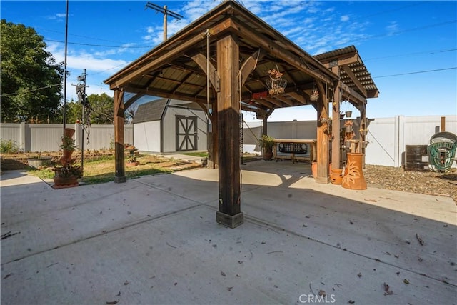 8283 Cornwall Ave, Rancho Cucamonga, CA 91739 - fenced backyard featuring a shed, a patio, and a gazebo