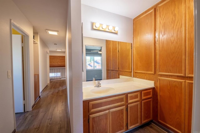 3833 Via Del Bardo, San Ysidro, CA 92173 - bathroom featuring vanity and wood finished floors