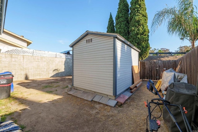 3833 Via Del Bardo, San Ysidro, CA 92173 - view of shed with a fenced backyard