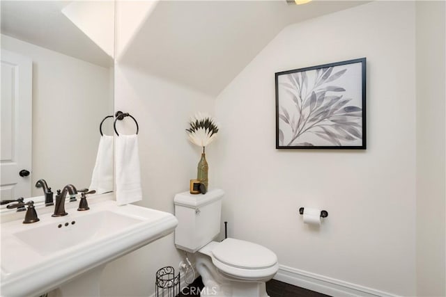 25 Thalia St, Ladera Ranch, CA 92694 - half bath with toilet and vaulted ceiling