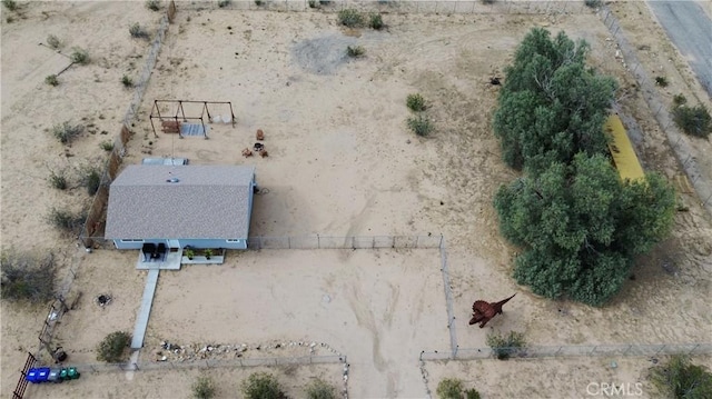 65076 E Broadway, Joshua Tree, CA 92252 - view from above of property with a desert landscape