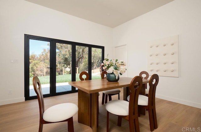 2025 Valley Rd, Oceanside, CA 92056 - dining room featuring light wood finished floors and french doors