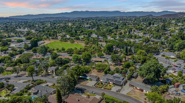 1373 Calle Crisantemo, Thousand Oaks, CA 91360 - aerial view at dusk of a mountain view and a residential view
