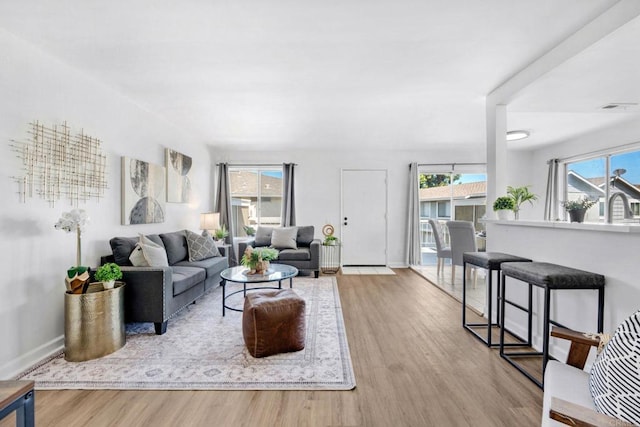 853 Dana Point Way, Oceanside, CA 92058 - living room with wood finished floors and baseboards