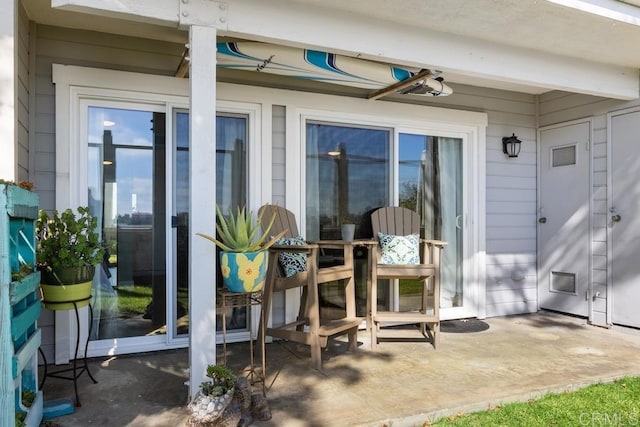183 Mangano Cir, Encinitas, CA 92024 - doorway to property featuring a patio