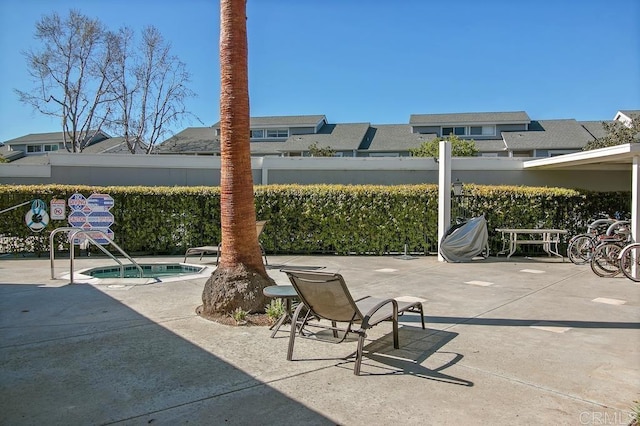 183 Mangano Cir, Encinitas, CA 92024 - view of patio featuring a community hot tub
