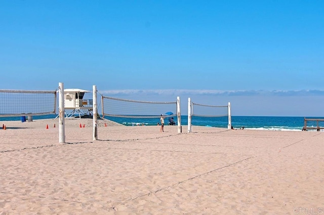 183 Mangano Cir, Encinitas, CA 92024 - view of property's community featuring volleyball court and view of water and beach