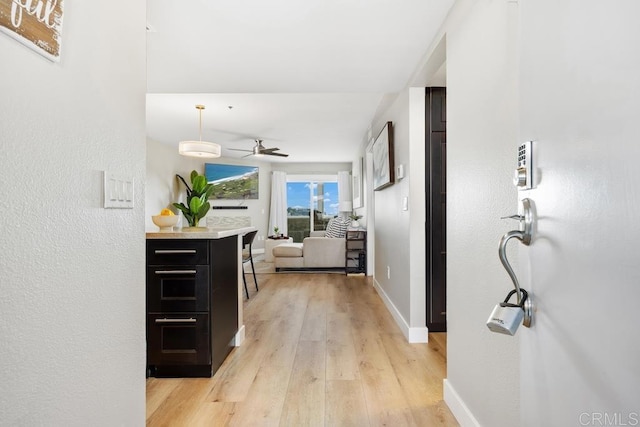 183 Mangano Cir, Encinitas, CA 92024 - corridor with light wood-type flooring